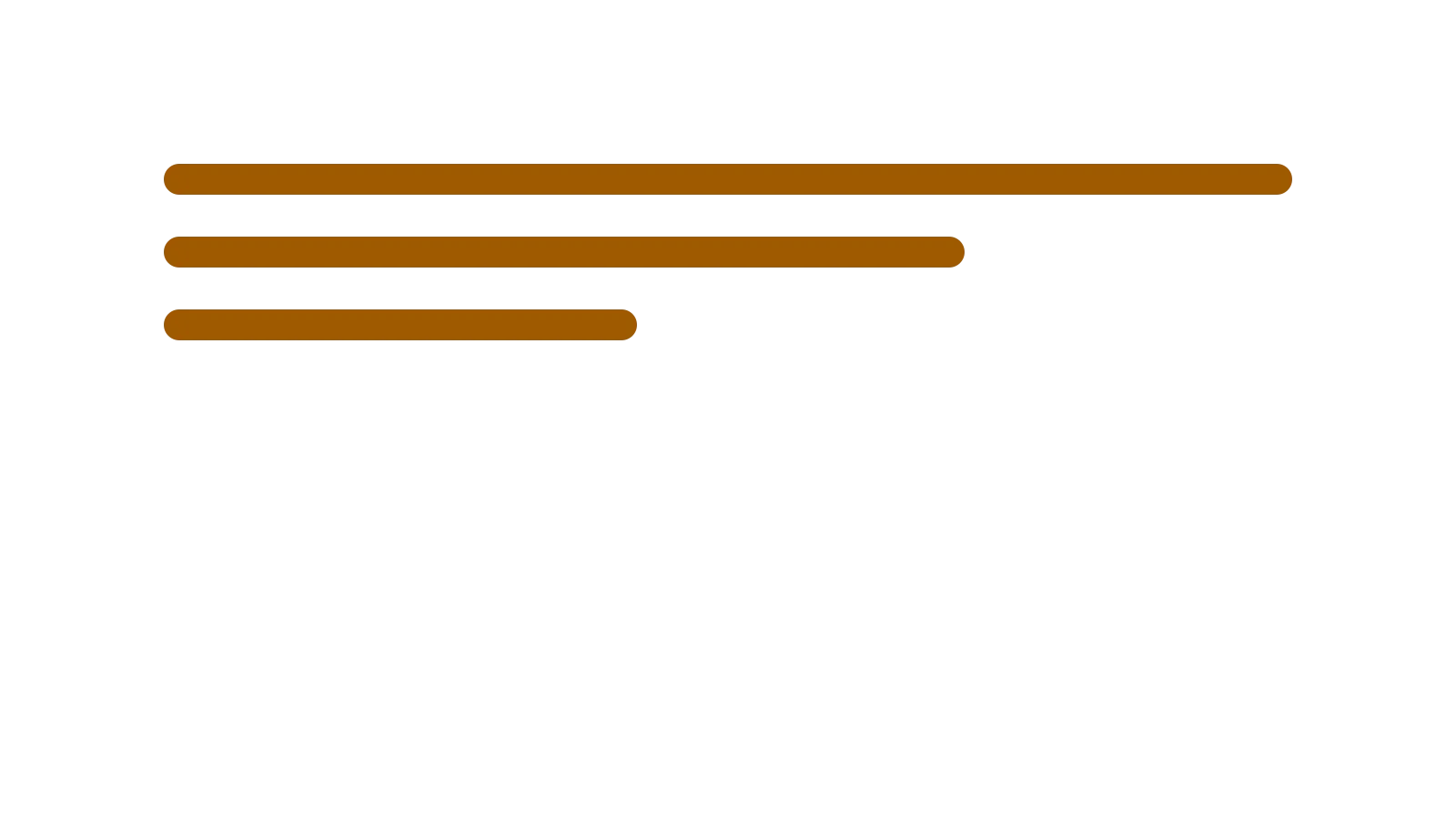 Flat title card over three stacked bars of decreasing width